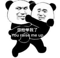 您抬举我了（you raise me up 熊猫头表情包）