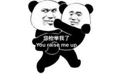 您抬举我了（you raise me up 熊猫头表情包）