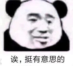 诶,挺有意思的(熊猫头表情包)