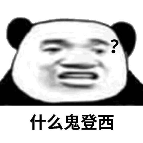 什么鬼登西（熊猫头）