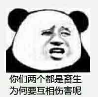 你们两个都是畜生为何要互相伤害呢