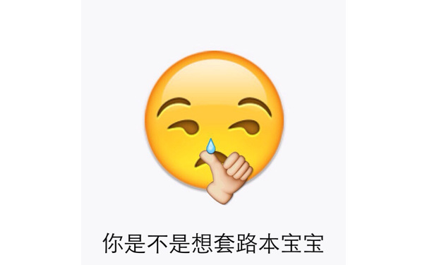 你是不是想套路本宝宝 - emoji表情包