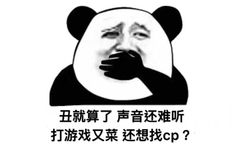 丑就算了声音还难听打游戏又菜还想找cp?