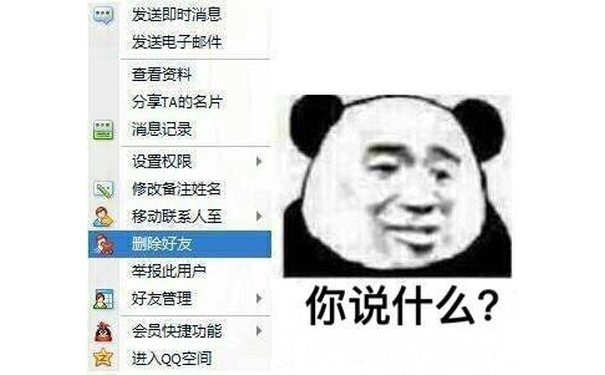 你说什么？！马上删除好友