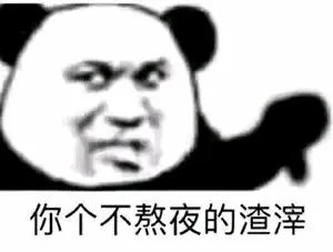 你个不熬夜的渣滓