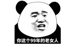 你这个99年的老女人(熊猫头)