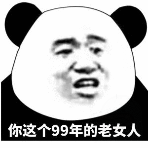 你这个99年的老女人(熊猫头)