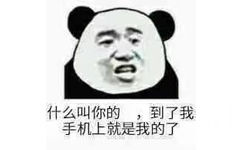 什么叫你的,到了我手机上就是我的了