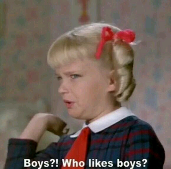 Boys? Who likes boys?