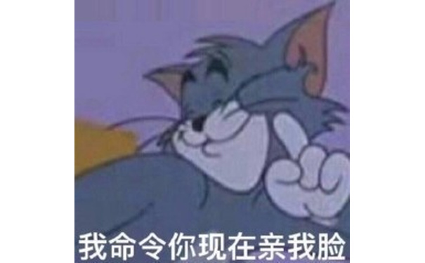 我命令你 现在亲我的脸 - 猫和老鼠表情包第三弹