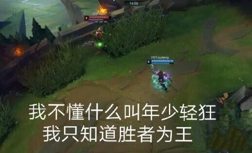 我不懂什么叫年少轻狂，我只知道胜者为王 - 王思聪 LOL 首秀表情包