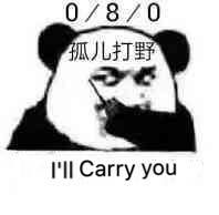 0/8/0孤儿打野I ' ll Carry you (熊猫头表情包)