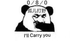 0/8/0孤儿打野I ' ll Carry you (熊猫头表情包)