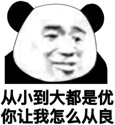 从小到大都是优你让我怎么从(熊猫头)