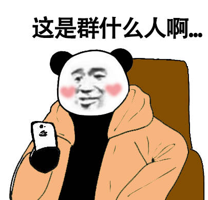 这是群什么人啊(熊猫头)