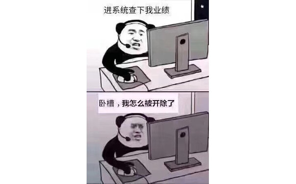 进系统查下我业绩卧槽,我怎么被开除了