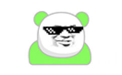 绿色熊猫头社会摇 - 熊猫头社会摇表情包