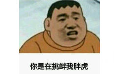 你是在挑衅我胖虎