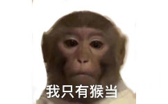 我只有猴当 - 猴子表情包系列
