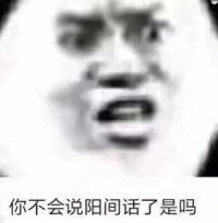 你不会说阳间话了是吗