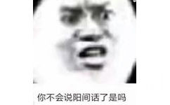 你不会说阳间话了是吗