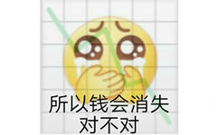 所以钱会消失对不对 - 伤心基金人表情包