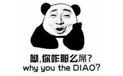 哟，你咋的那么屌！（why you the diao）