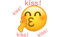 kiss kiss !kiss kiss !(小黄脸表情包)