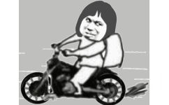 骑摩托车 GIF 动图表情包