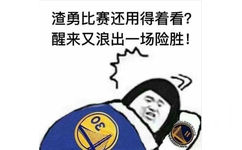 渣勇的比赛还用看？醒来又浪出一场险胜（勇士） - NBA 球队表情包系列