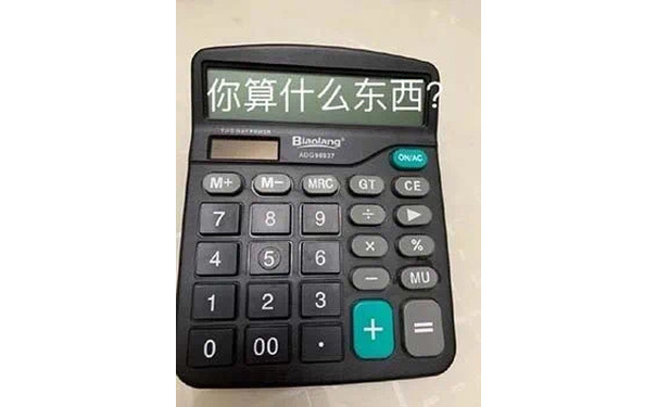 你算什么东西？