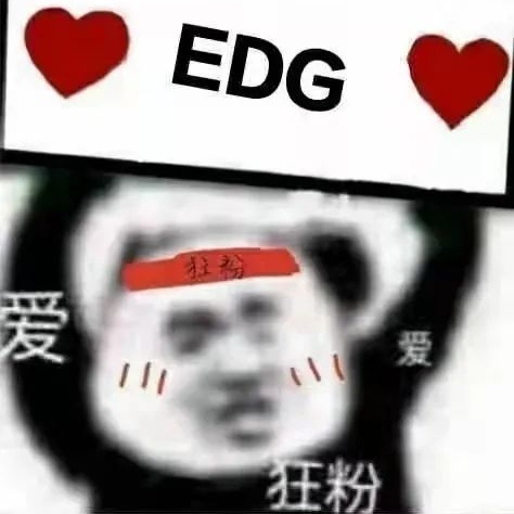 EDG 爱爱狂粉 - EDG冠军表情包