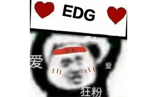 EDG 爱爱狂粉 - EDG冠军表情包