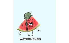 watermelon（吐西瓜仔） - 创意蔬菜水果GIF动画