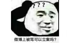 微博上被骂可以立案吗？（熊猫头表情包）