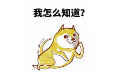 我怎么知道 - 妈的智障，doge 表情包