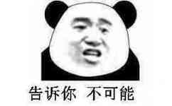 告诉你，不可能