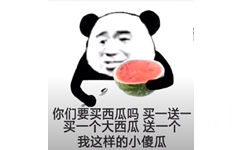 你们要买西瓜吗 买一送一，买一个大西瓜，送一个我这样的小傻瓜