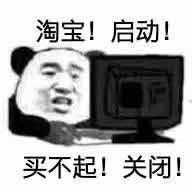 淘宝!启动!买不起!关闭!