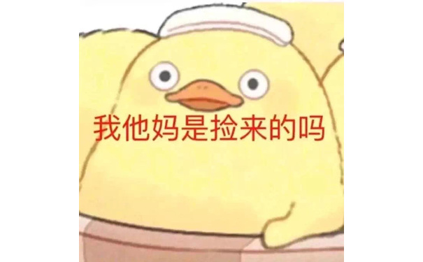 我他妈是捡来的吗