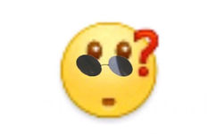 emoji 戴墨镜疑问表情 - 近期斗图表情包精选-2018/11/30