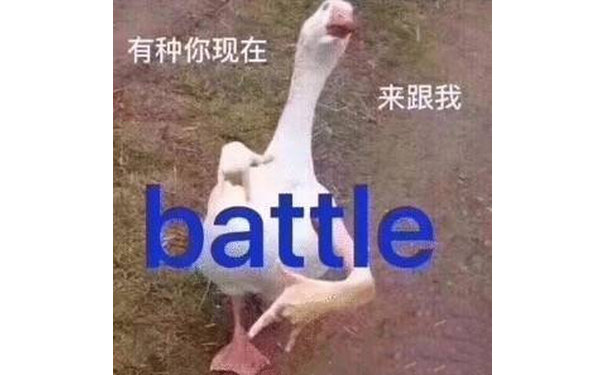 有种你现在来跟我battle