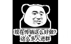 现在传销这么好做?这么多人进群(熊猫头)