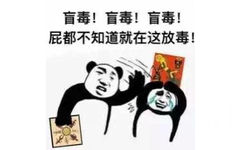 盲毒！盲毒！盲毒！屁都不知道就在这放毒！ - 狼人杀搞笑表情包​​​​