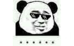 熊猫人戴眼镜无语表情