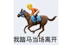 我踏马当场离开