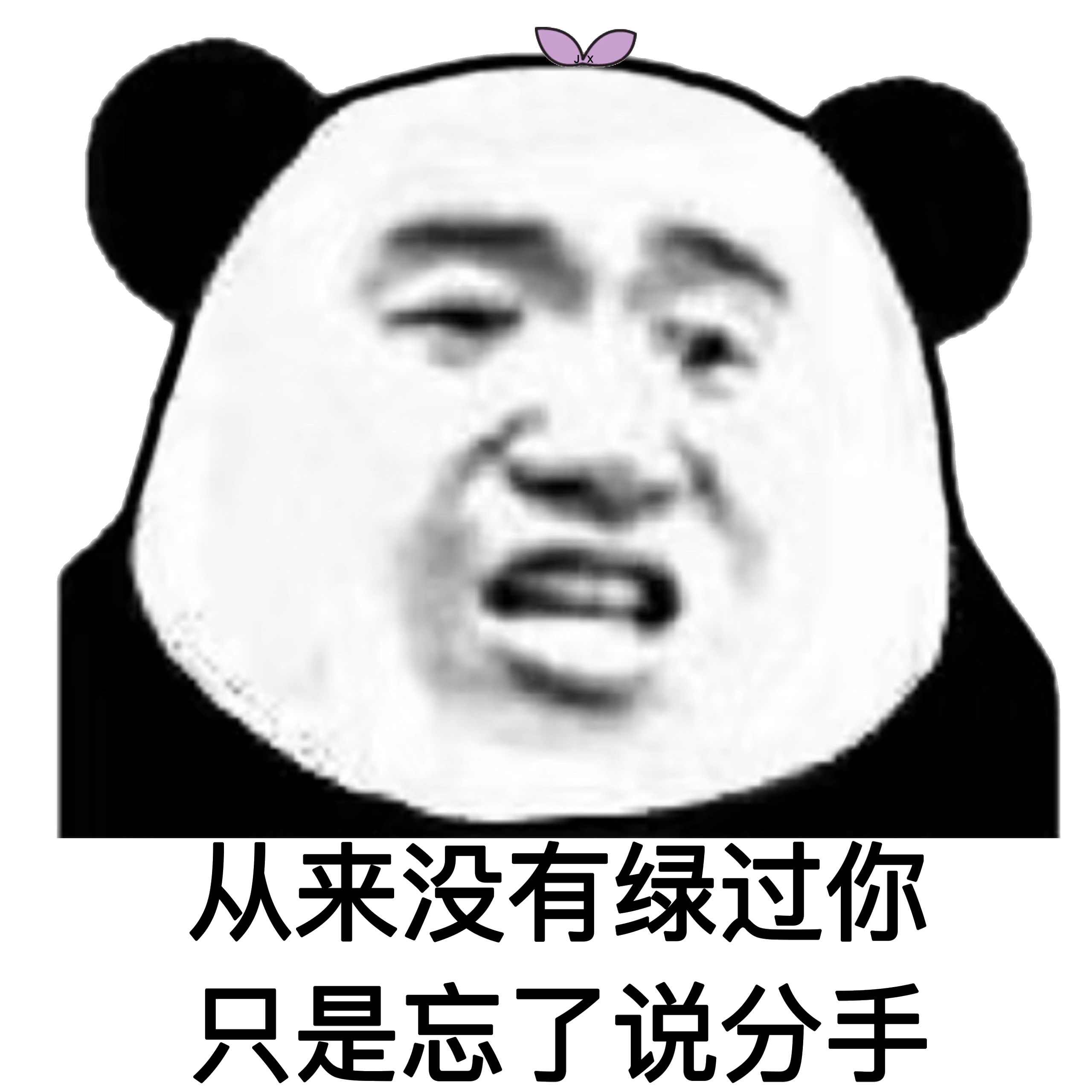 从来没有绿过你，只是忘了说分手（熊猫头）