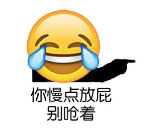 你慢点放屁，别呛着 - emoji搞笑表情