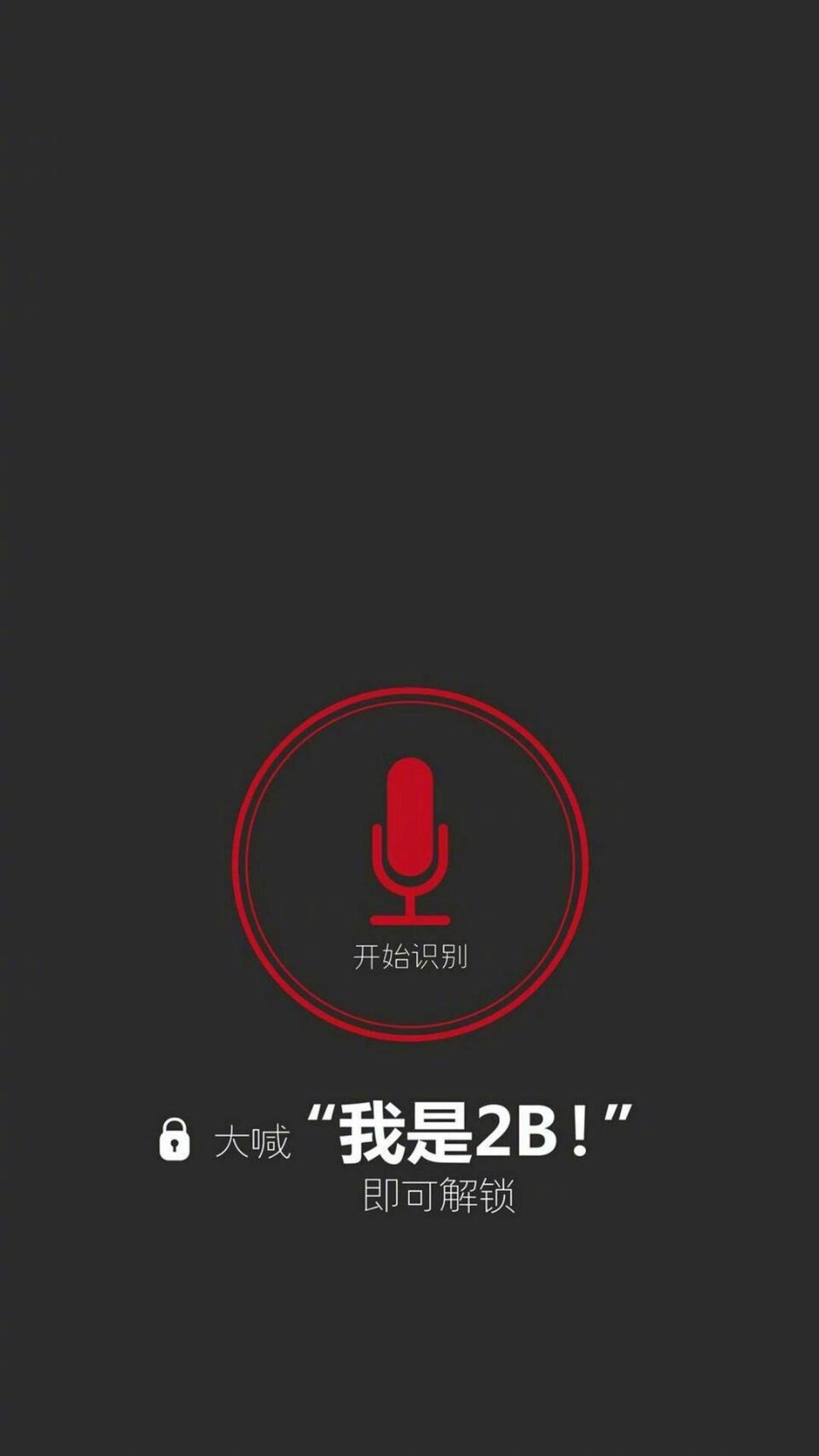 大喊我是2B即可解锁 - 不要动我手机系列锁屏壁纸 ​