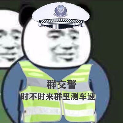 群交警时不时来群里测车速(群聊表情包)